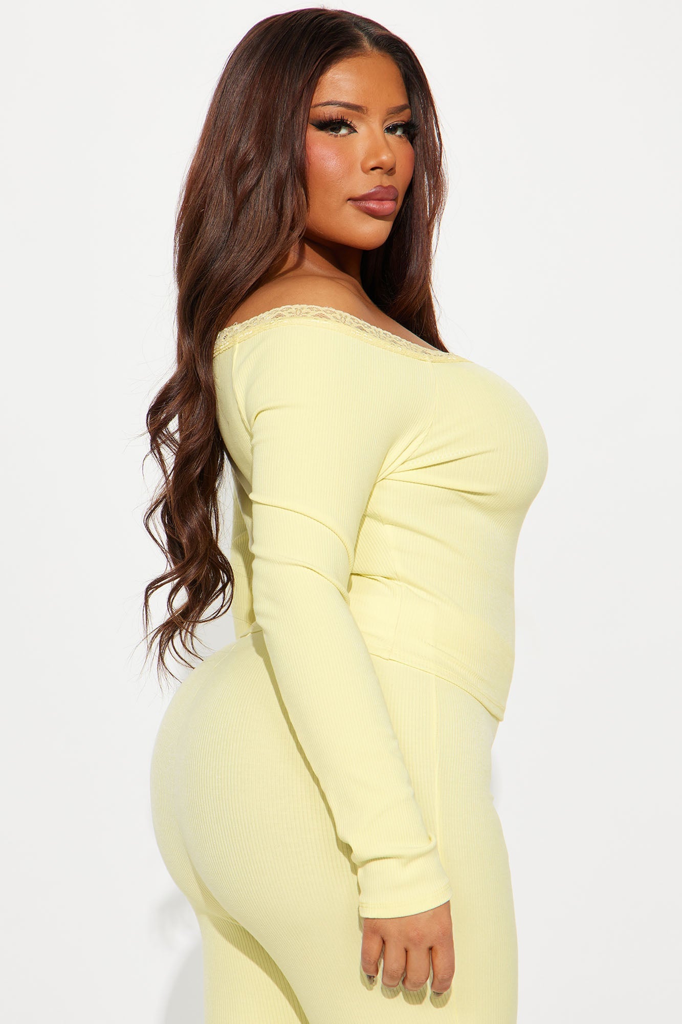Athena Snatched Top - Butter Yellow