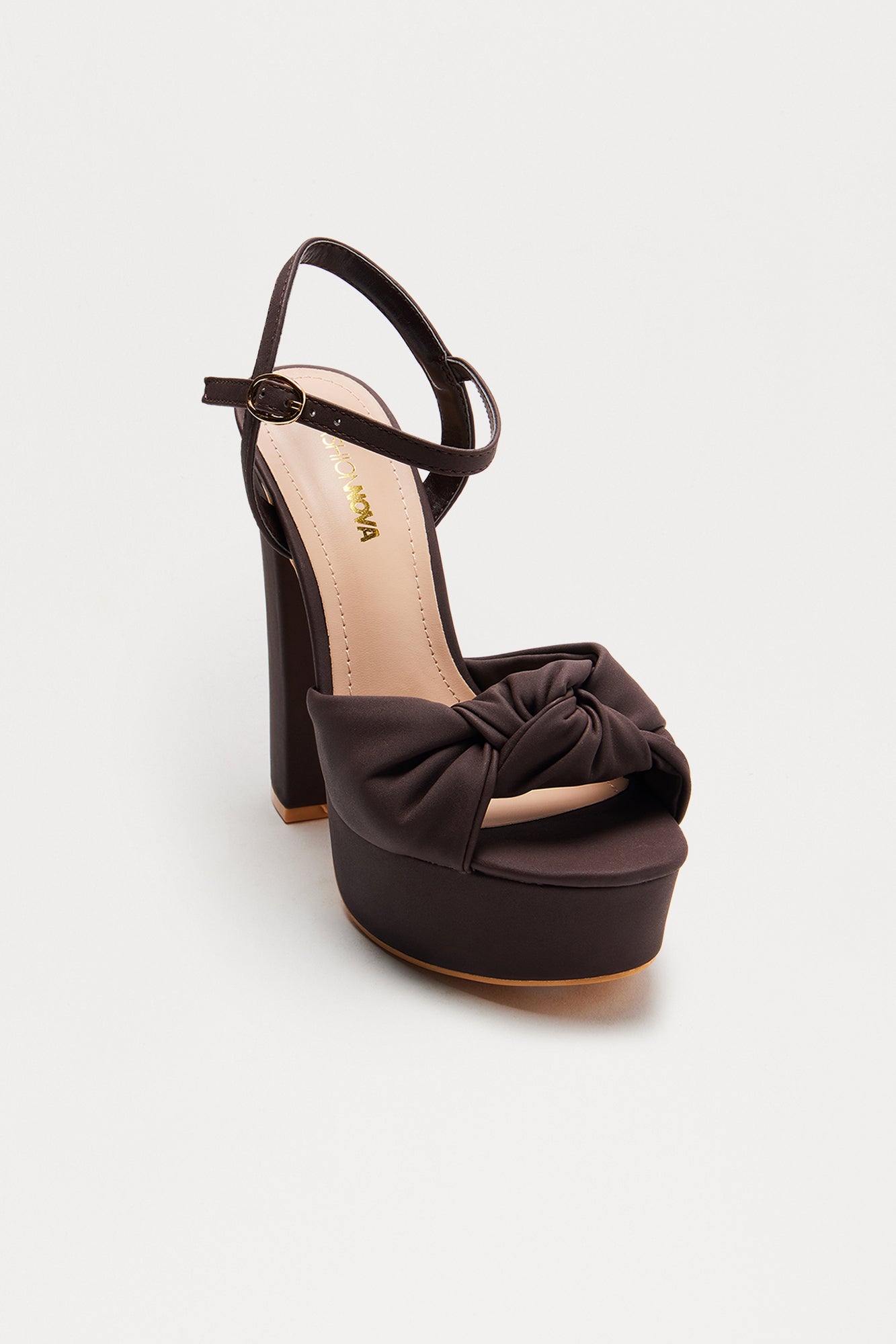 Weekend Fit Platform Heels - Brown