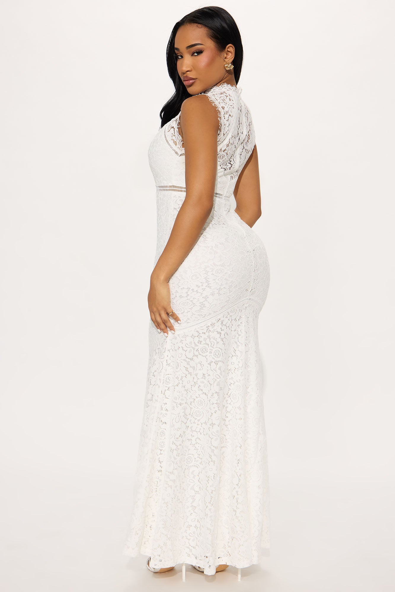 Anastasia Embroidered Gown - White