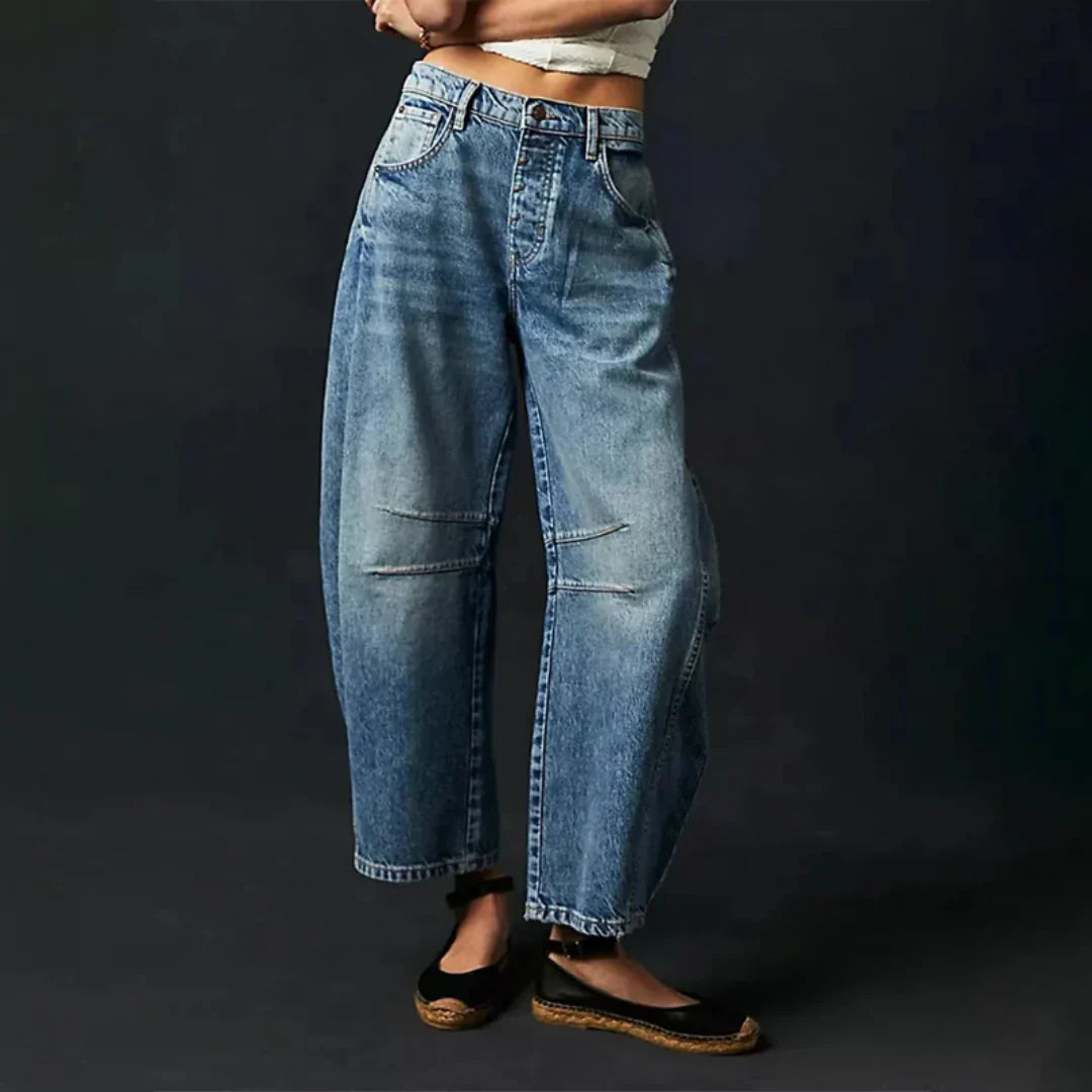 Sovyn - Stijlvolle Wijde Jeans voor Vrouwen
