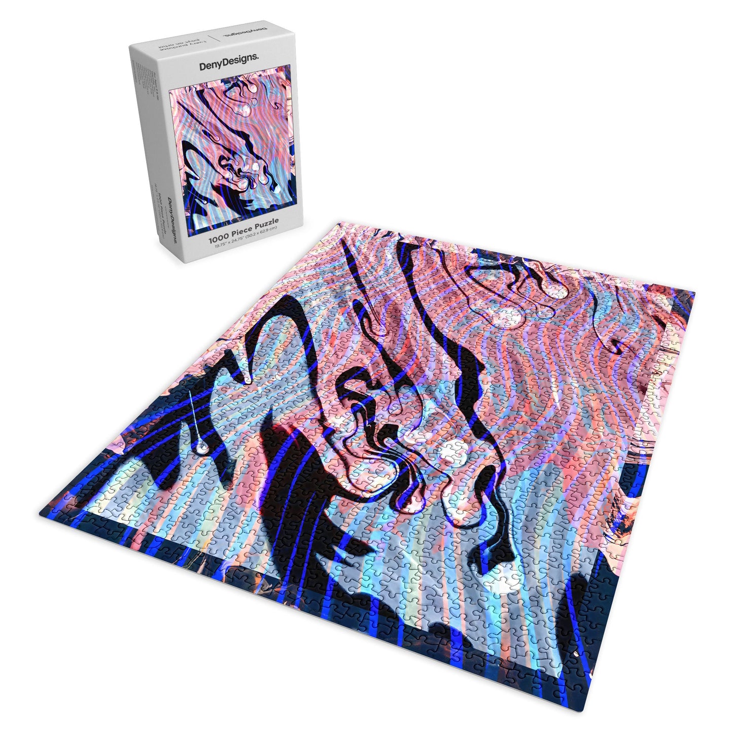 83 Oranges Focus Abstract Marble Texture Puzzle