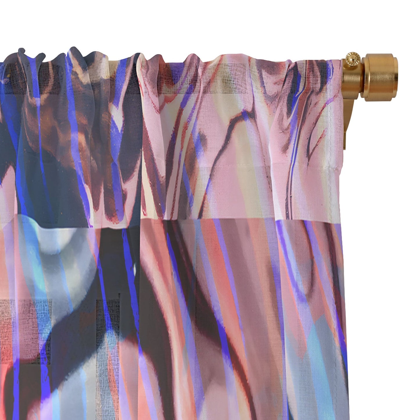 83 Oranges Focus Abstract Marble Texture Sheer Non Repeat