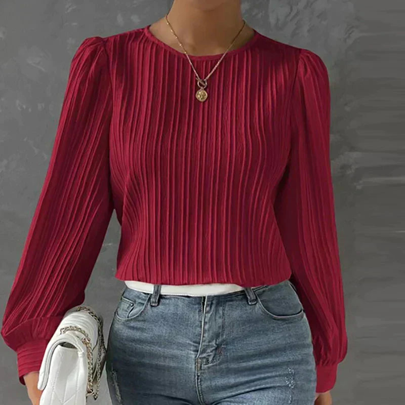 Jaydah - Elegante Blouse met Lange Mouwen voor Vrouwen