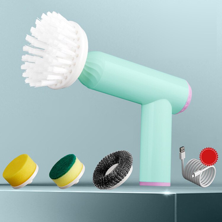PowerBrushPro – 4-delige Schoonmaakborstel – Multifunctioneel & Krachtig