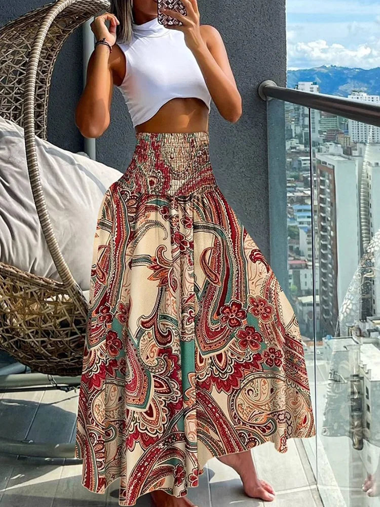 Boho Stijl A-Lijn Rok