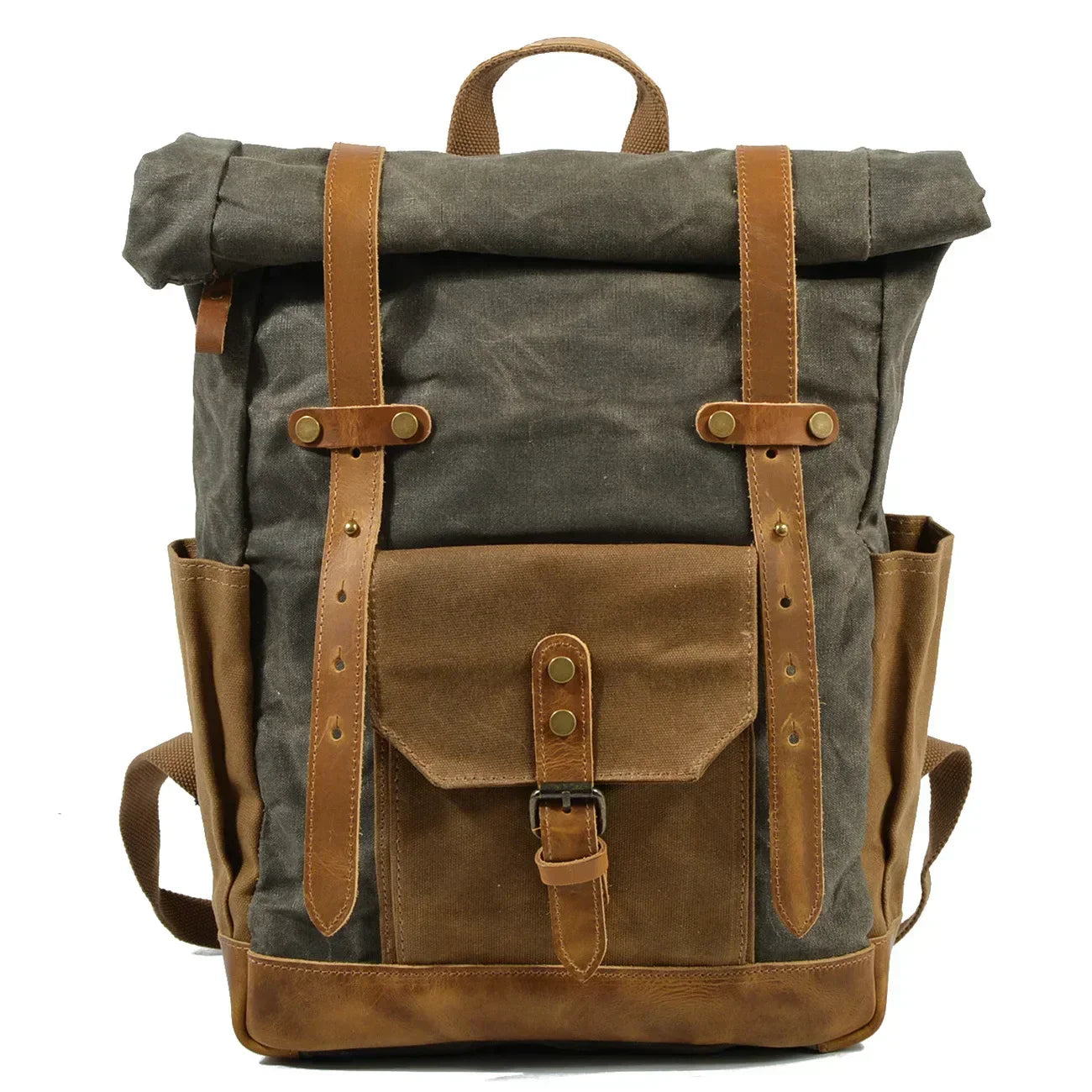 RollFlex - Canvas Reisrugzak met Roll-Top