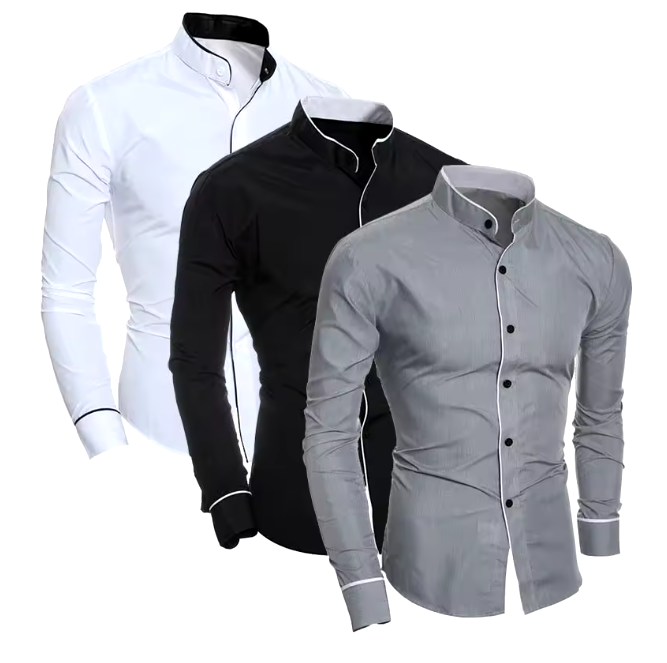 Knox – Slim Fit Lange Mouwen voor Heren