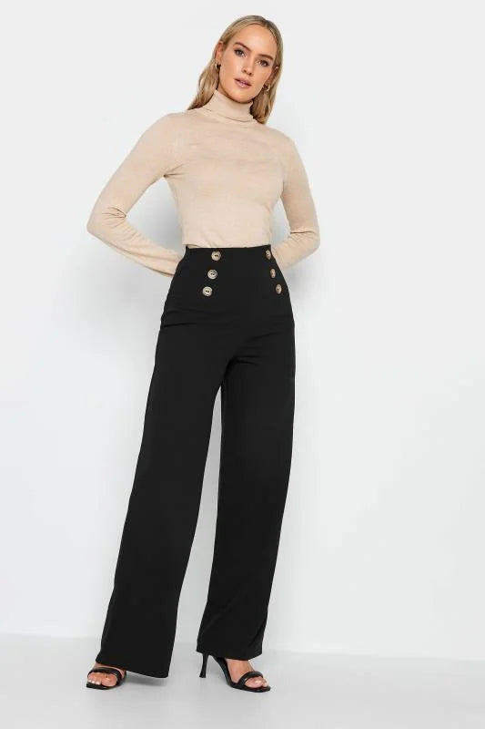 Cosima - Button Wide Leg Pants
