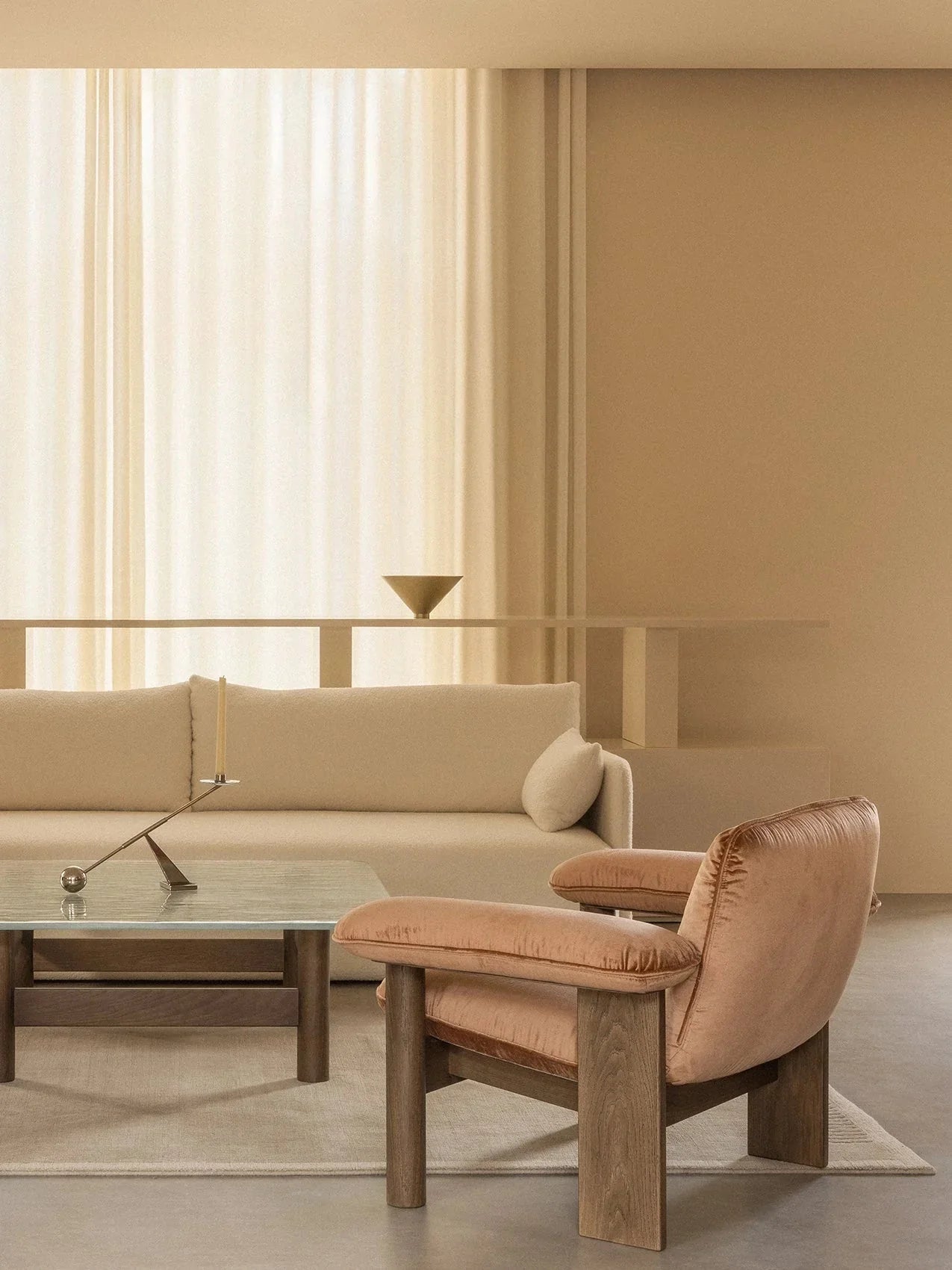 Brasilia Lounge Chair, Low Back - Textile
