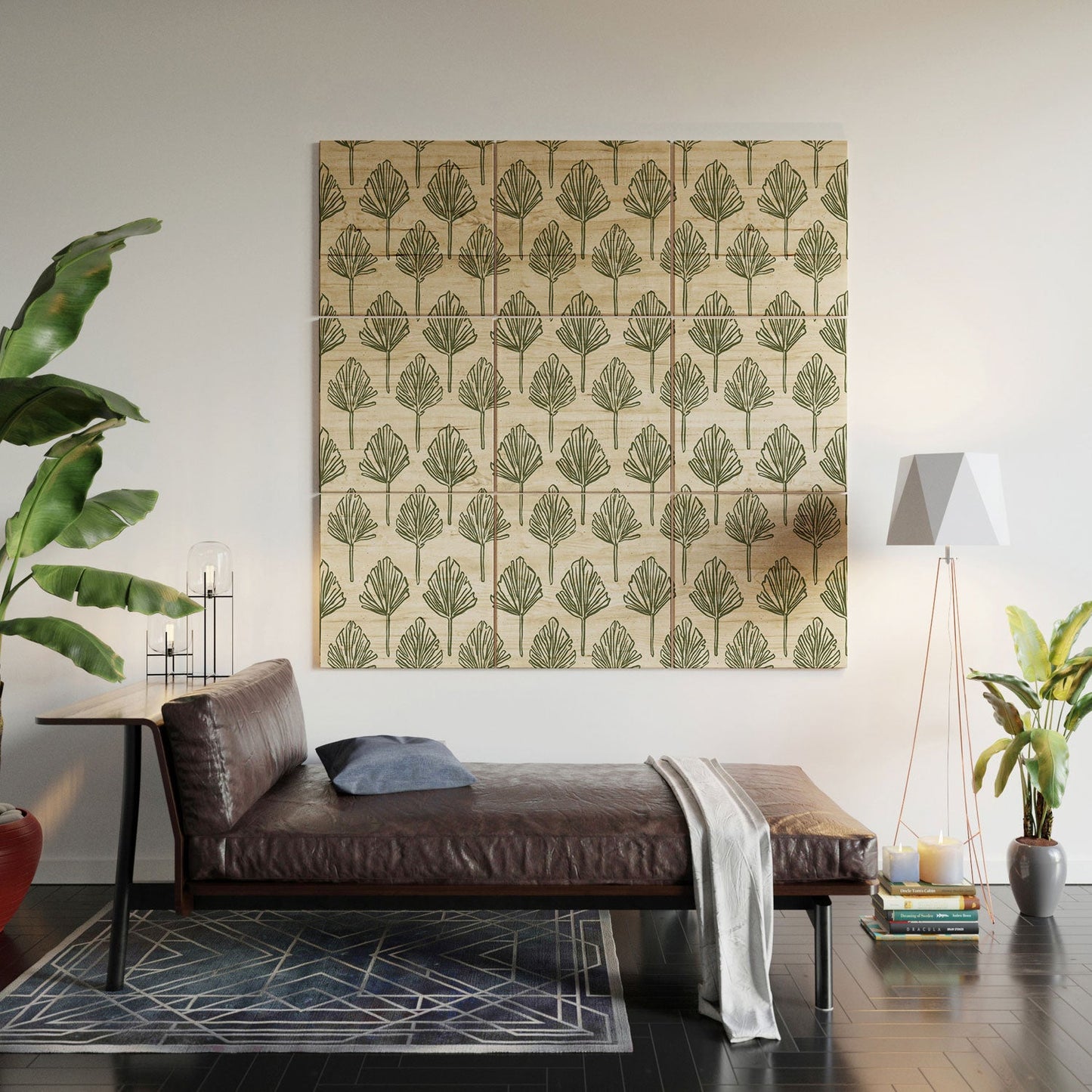 CoastL Studio Palm Sketches Wood Wall Mural