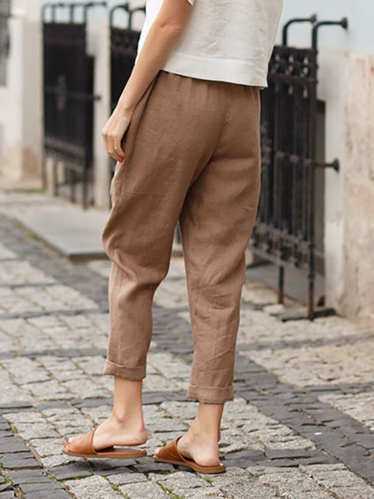 Effen Kleur Cropped Broek