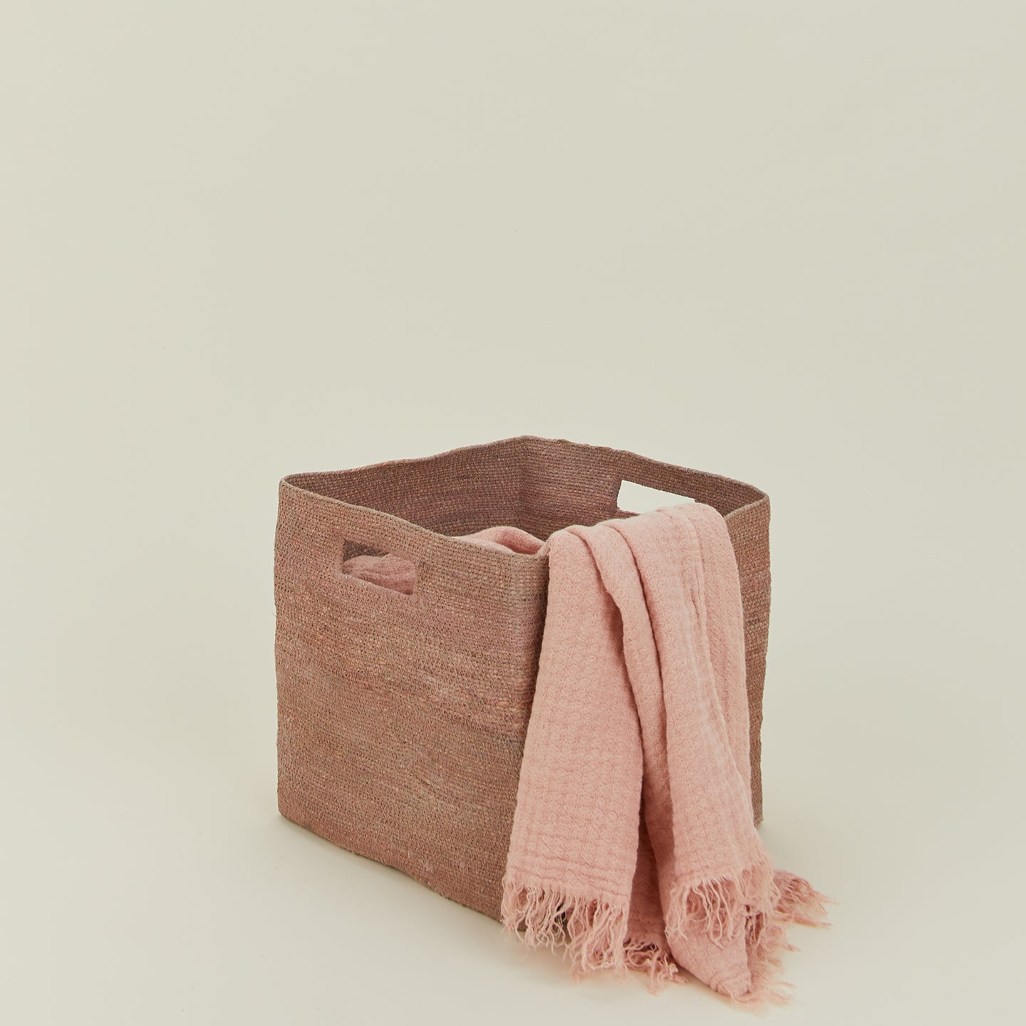 Open Box - Essential Square Basket - Blush