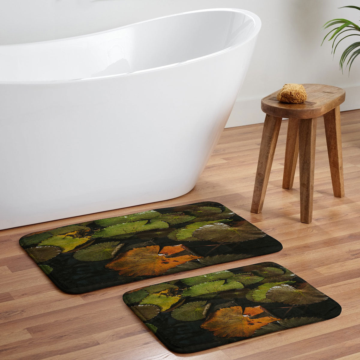 Hello Twiggs Lily Pads Memory Foam Bath Mat