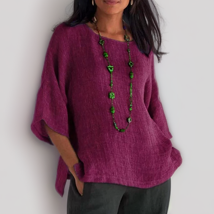 Argilia - Casual Crew Hals Los T-shirt