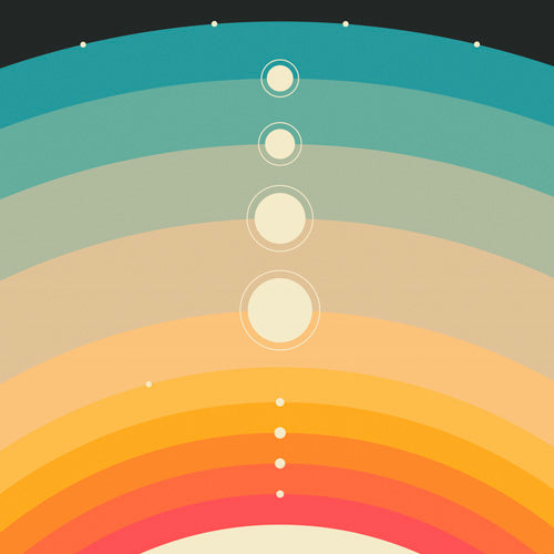 Jazzberry Blue THE SOLAR SYSTEM Shower Curtain