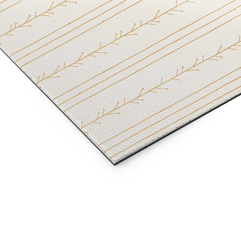 Little Arrow Design Co branch stripes cream Welcome Mat