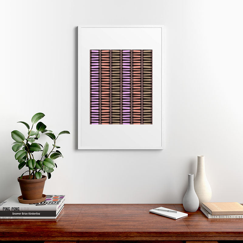 Mirimo Korath Striped Framed Art Print