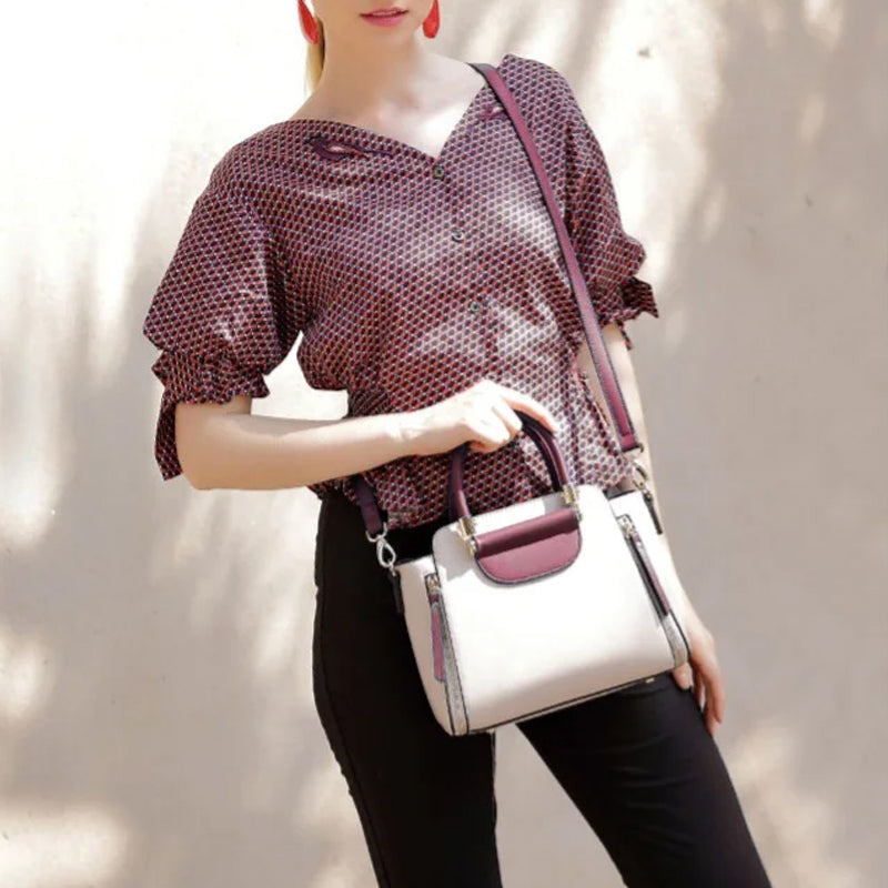 Aleida - Veelzijdige Schoudertas met Contrasterend Design