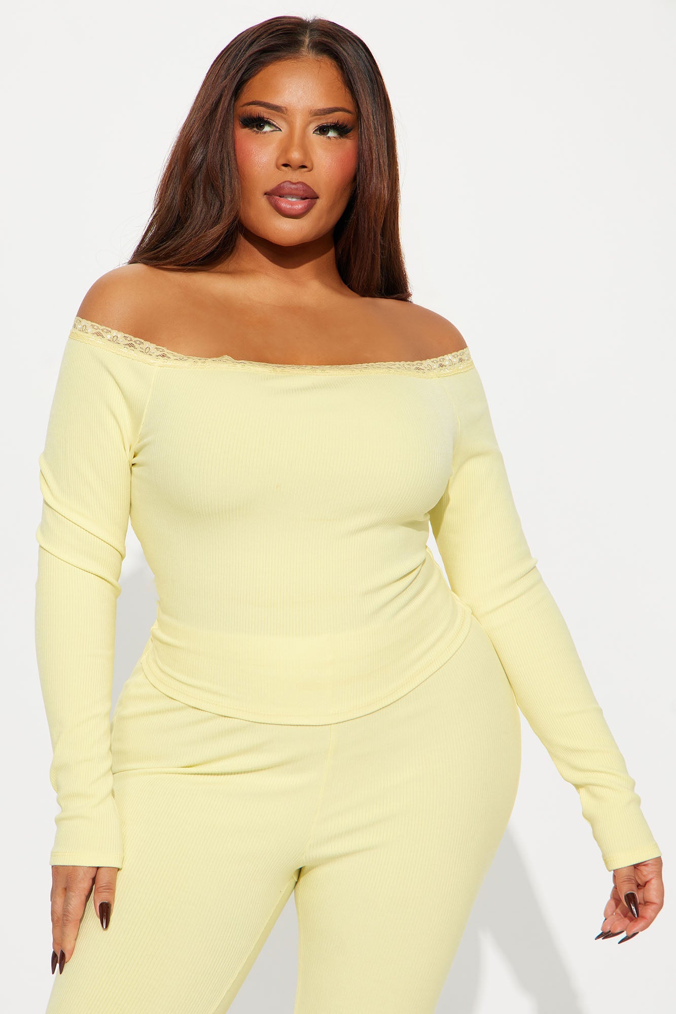 Athena Snatched Top - Butter Yellow