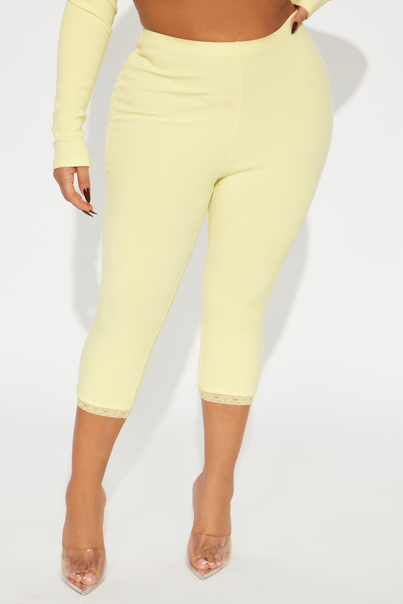 Florence Snatched Capri Leggings - Butter Yellow