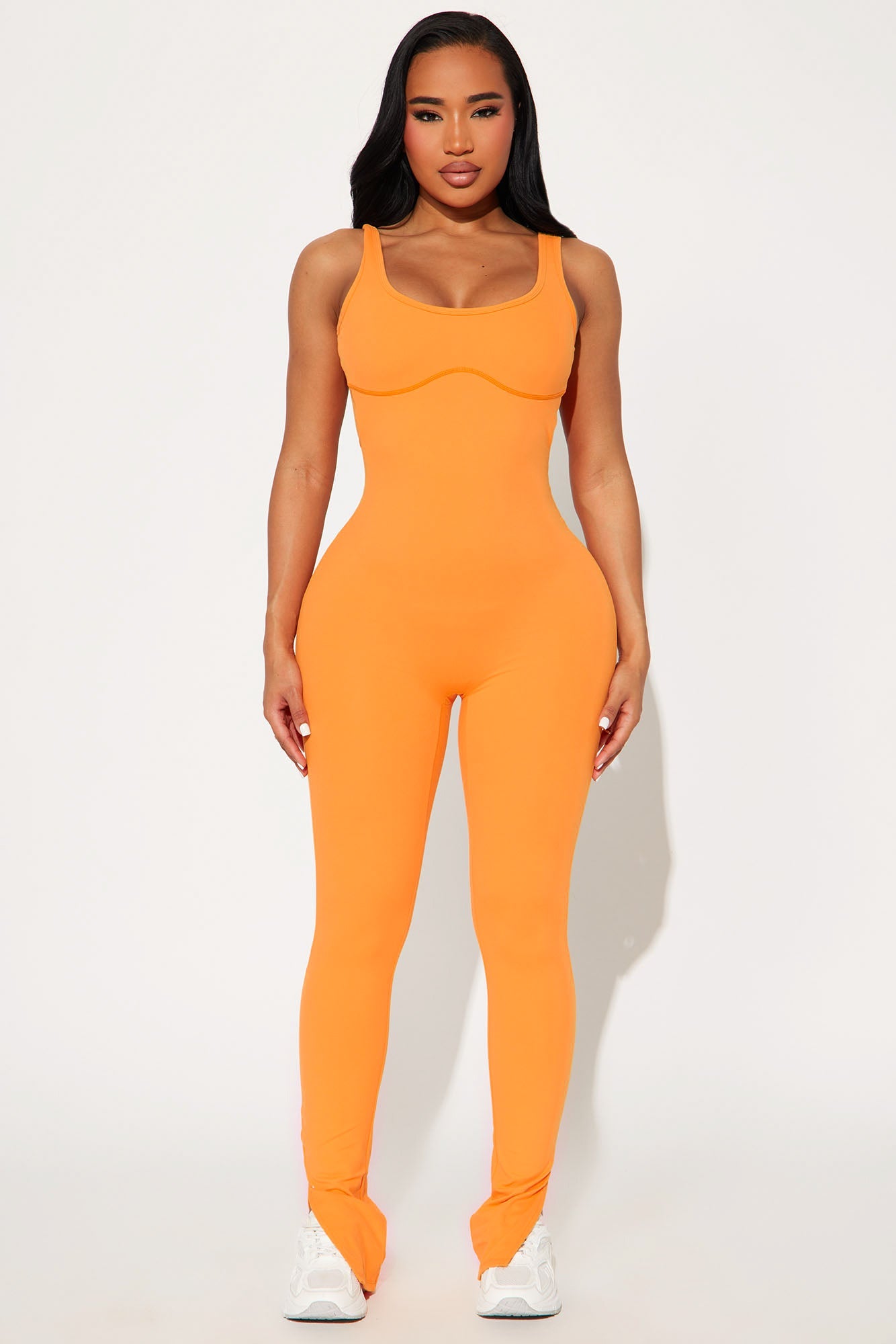 Sunrise Session Super Soft Active Jumpsuit - Tangerine