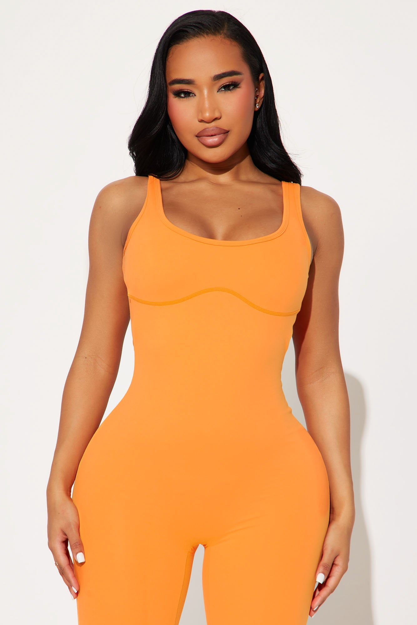 Sunrise Session Super Soft Active Jumpsuit - Tangerine