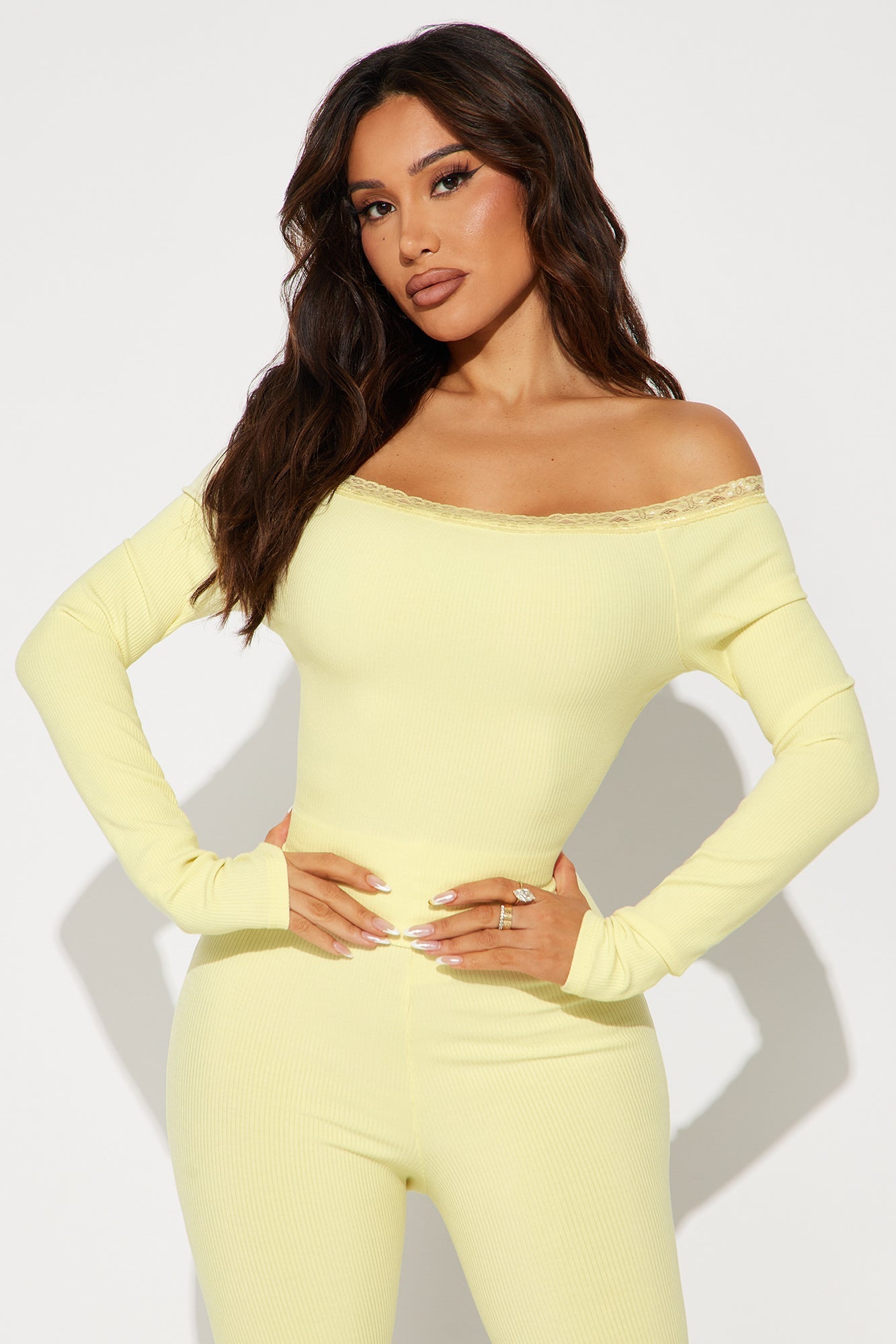 Athena Snatched Top - Butter Yellow