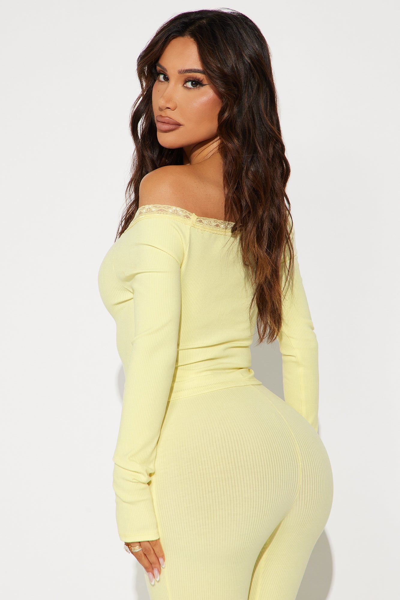 Athena Snatched Top - Butter Yellow