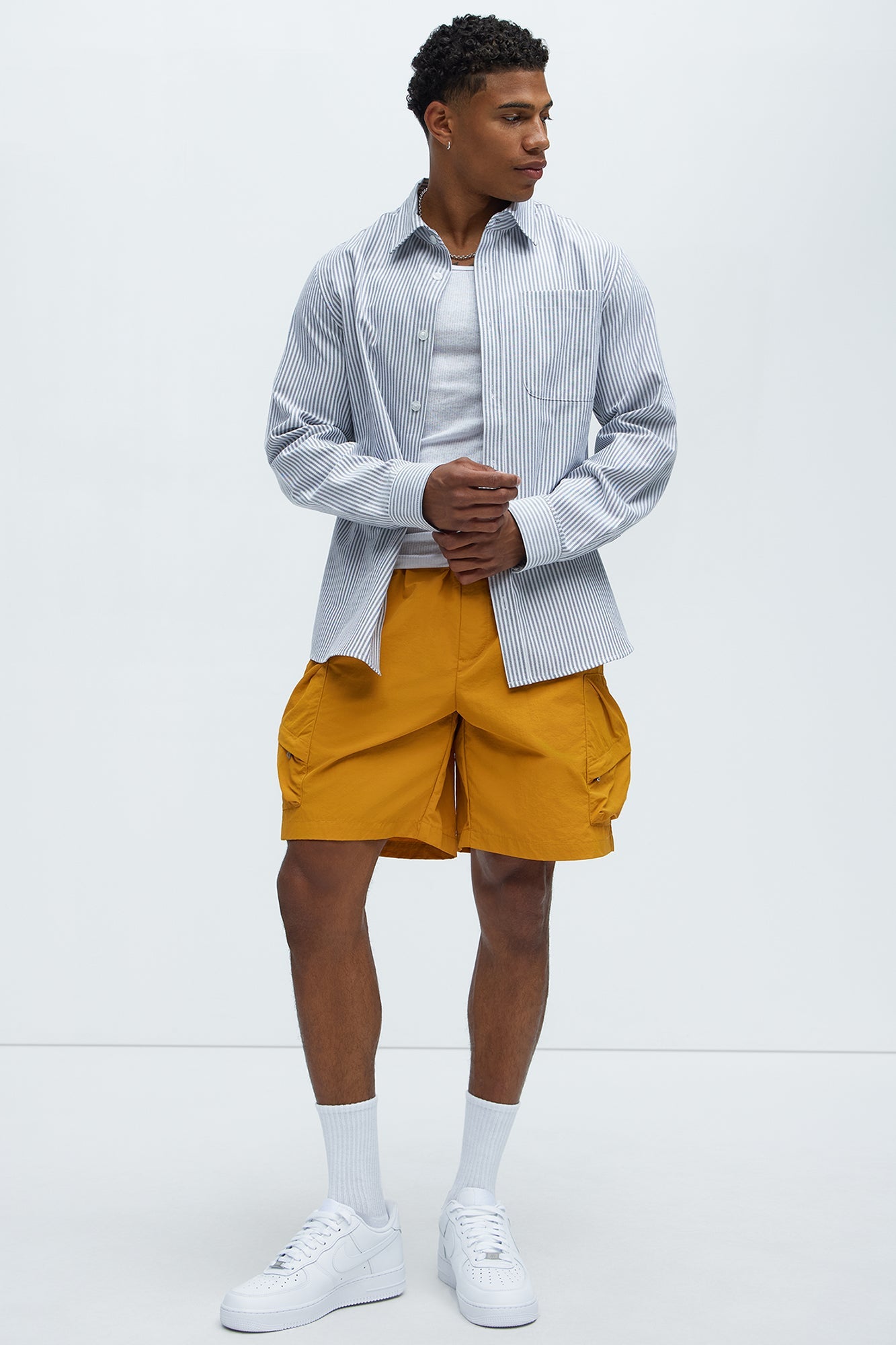Take A Hike Cargo Shorts - Yellow