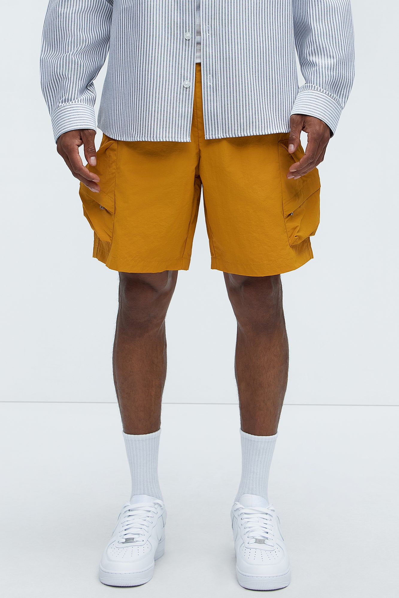 Take A Hike Cargo Shorts - Yellow