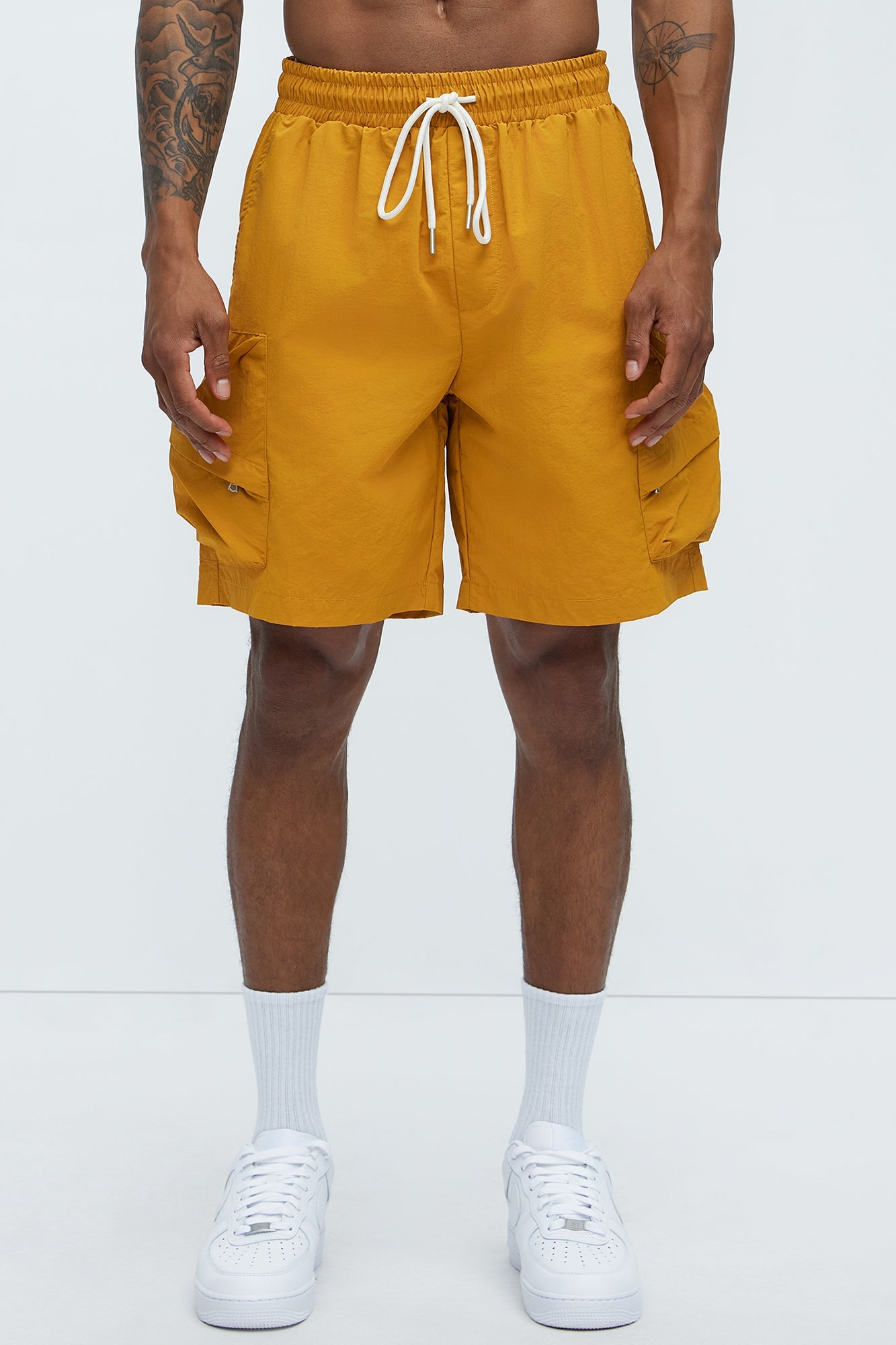 Take A Hike Cargo Shorts - Yellow