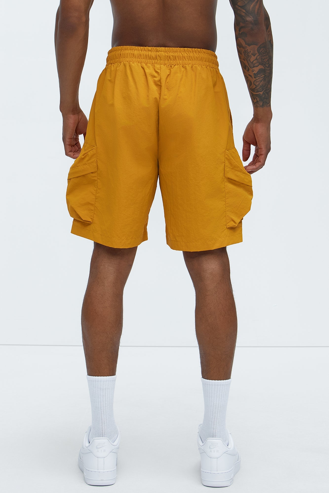 Take A Hike Cargo Shorts - Yellow