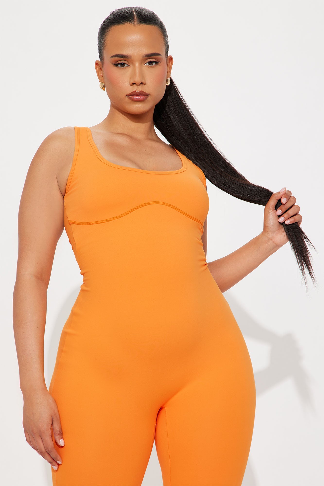 Sunrise Session Super Soft Active Jumpsuit - Tangerine