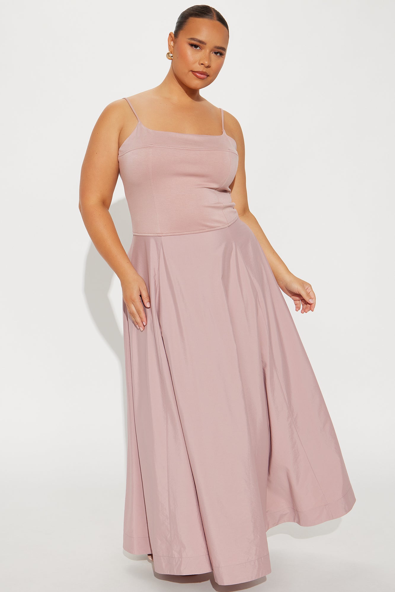Melinda A Line Maxi Dress - Mauve