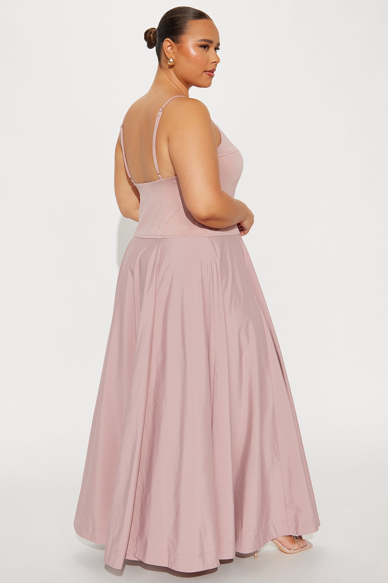 Melinda A Line Maxi Dress - Mauve