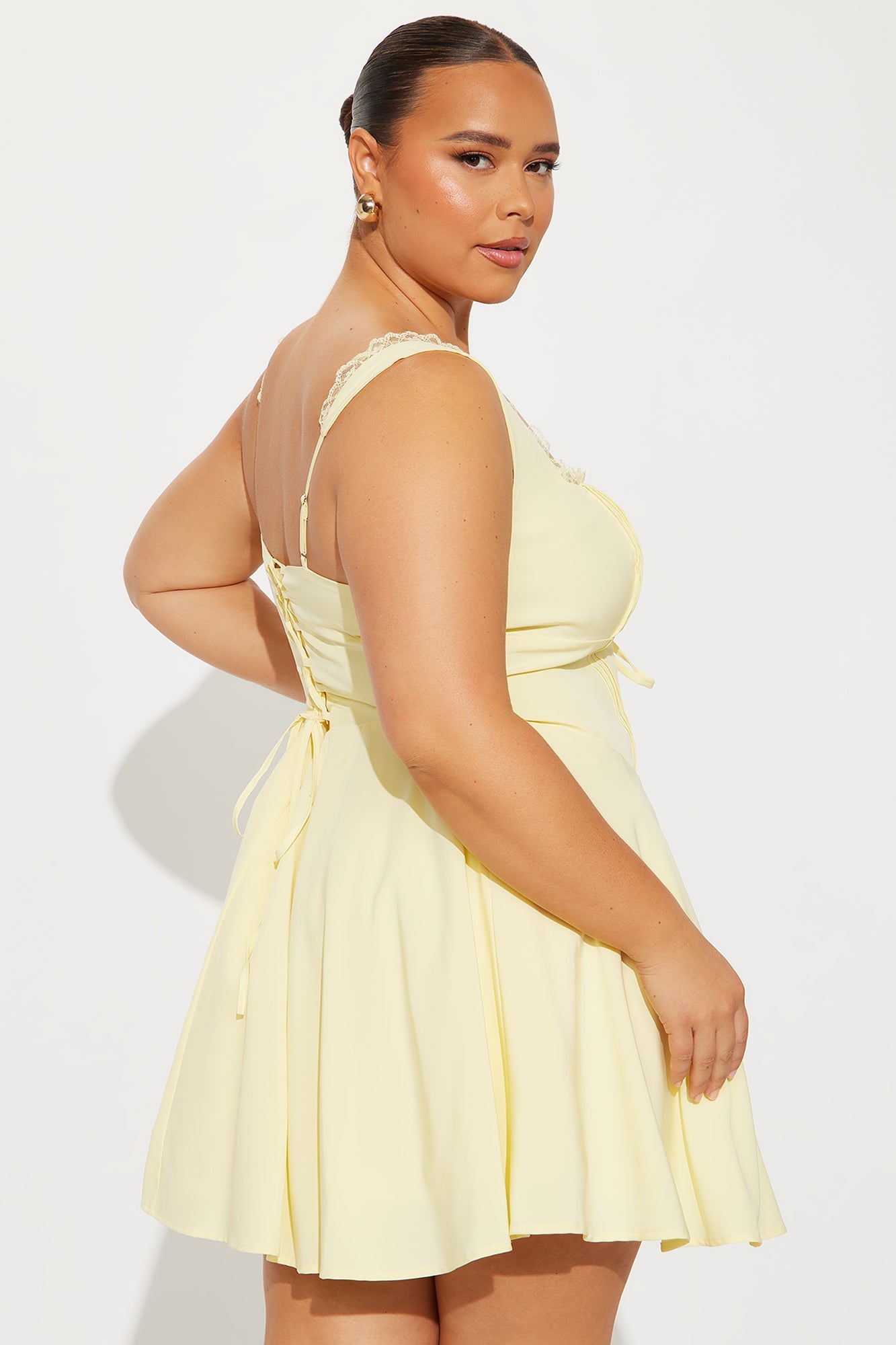 Truly Yours Corset Mini Dress - Butter Yellow