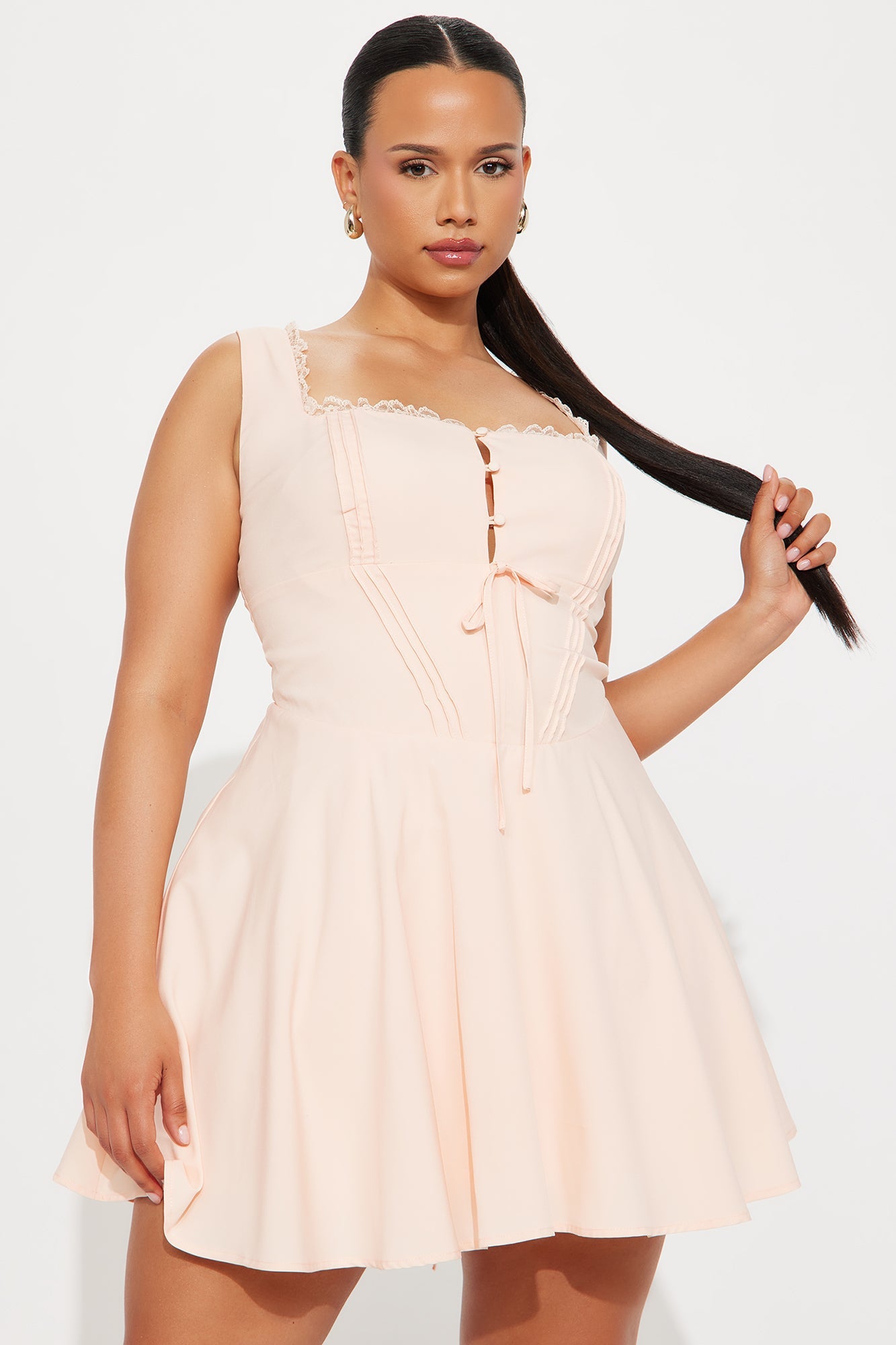 Truly Yours Corset Mini Dress - Blush