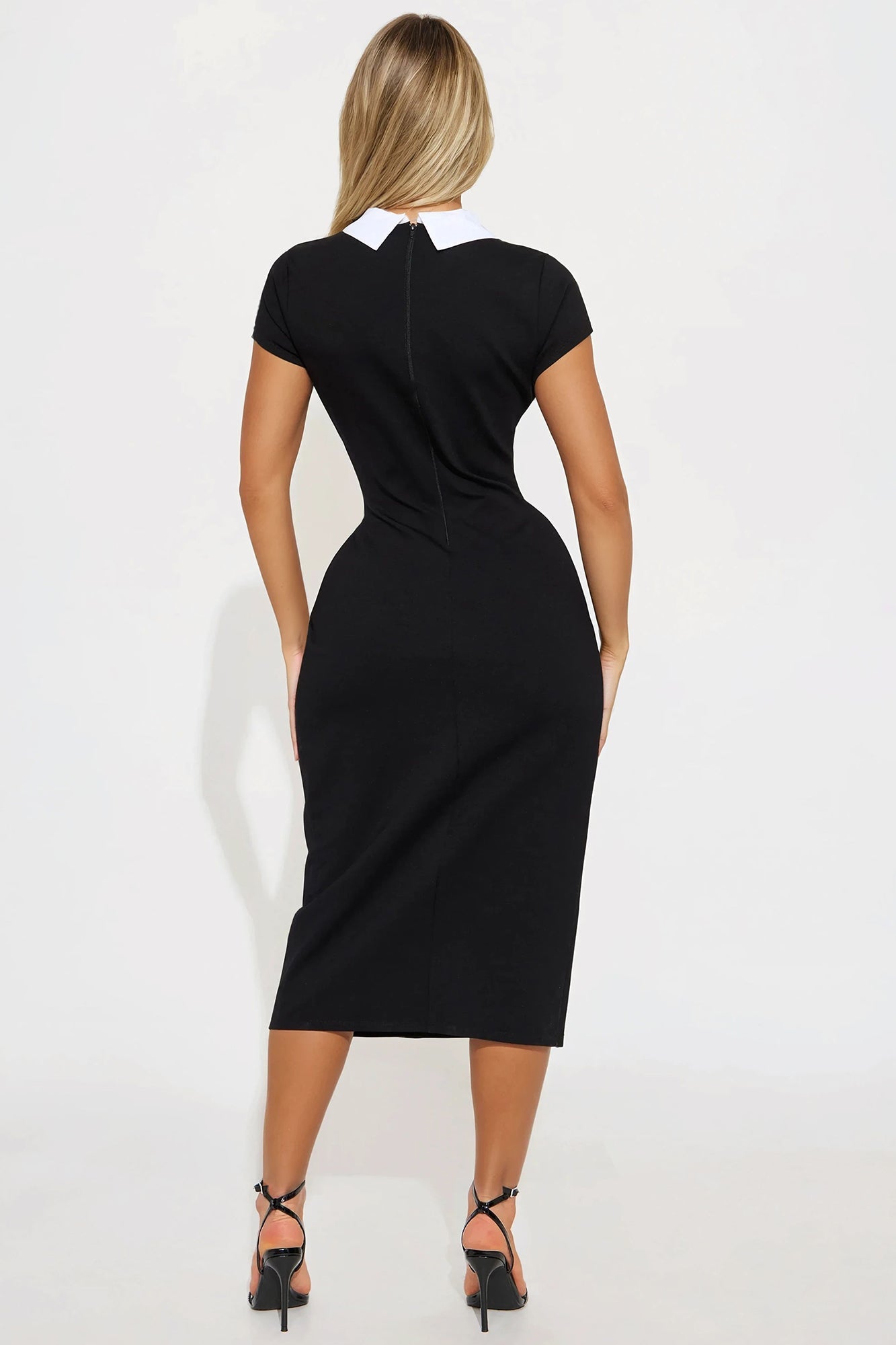 Pretty And Smart Ponte Midi Dress - Black