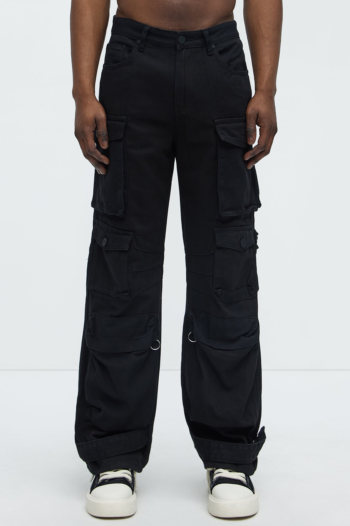 Baggy We Gotta Go Cargo Jeans - Black