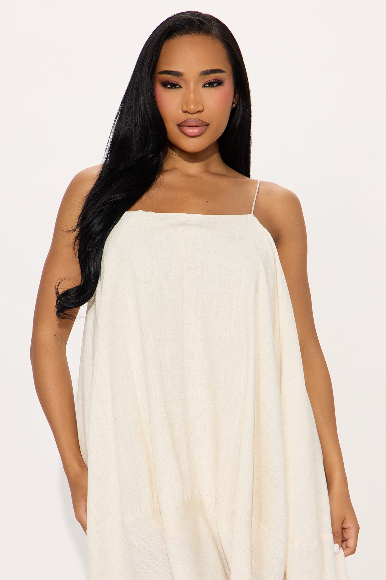 Genesis Linen Sleeveless Mini Dress - Oatmeal
