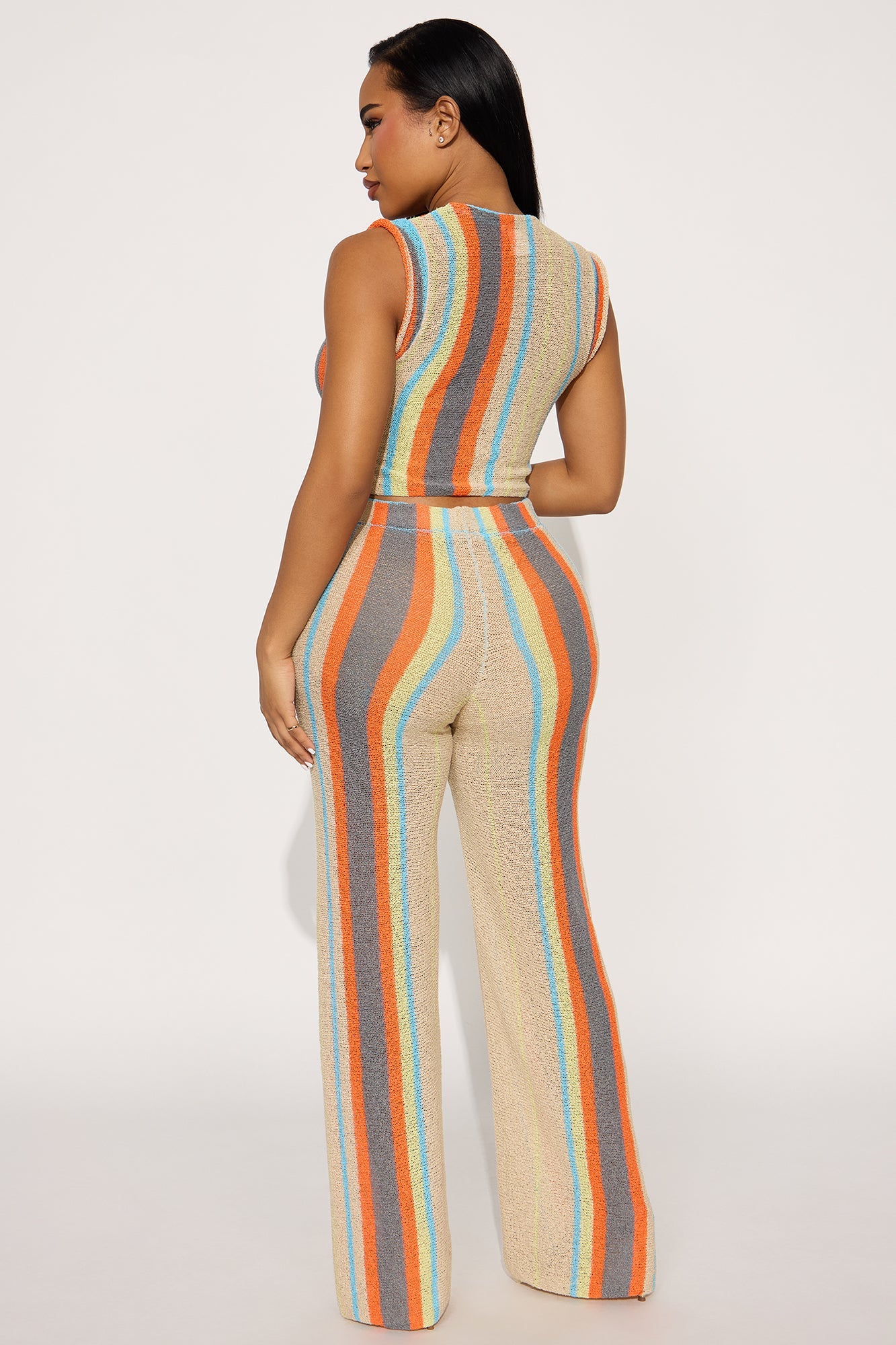 Festival Vibe Crochet Pant Set - Multi Color