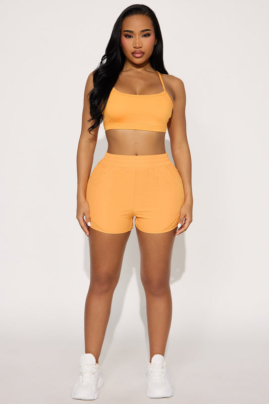 Outer Glow Active Running Short - Tangerine