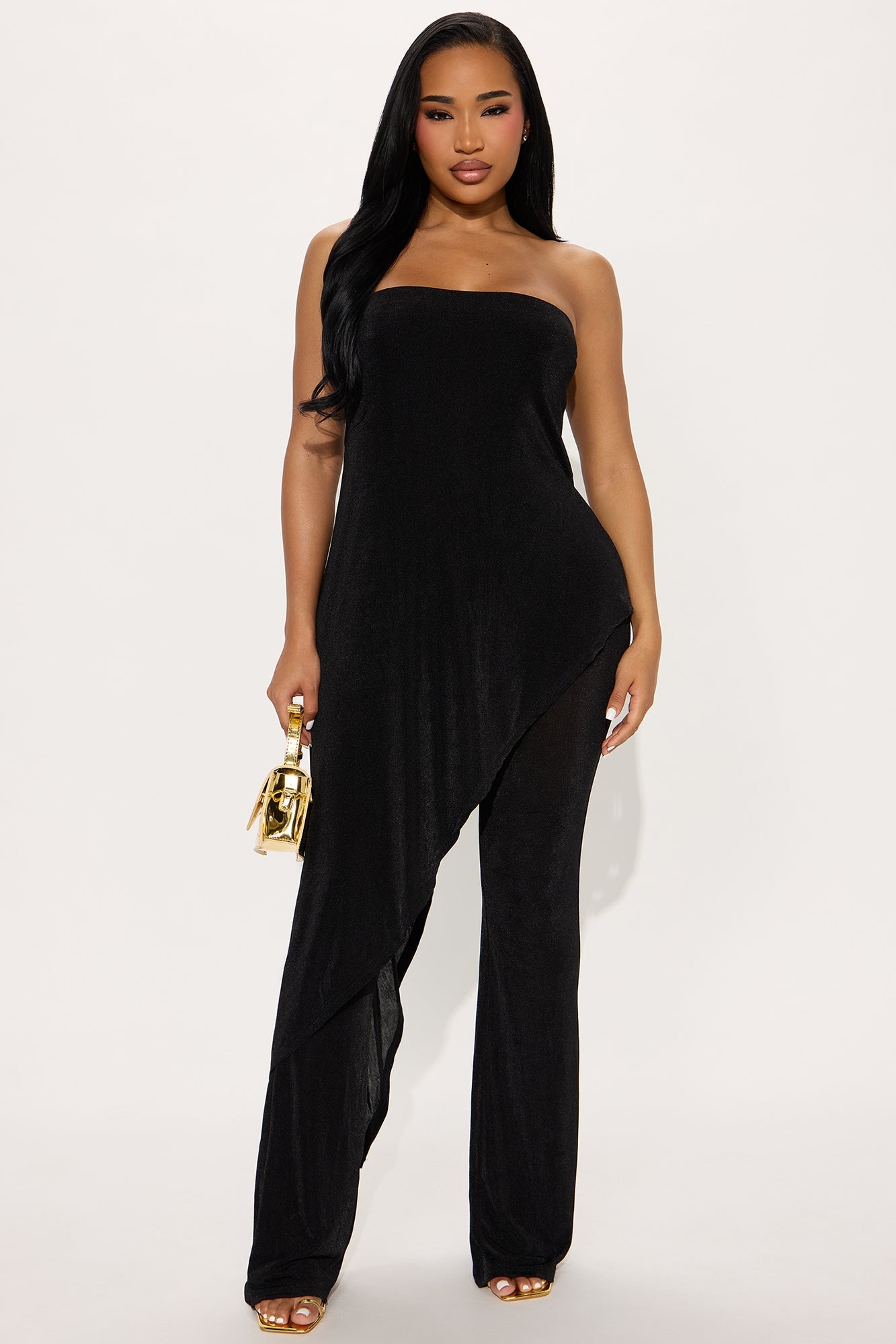 Meant To Be Slinky Jumpsuit - Black