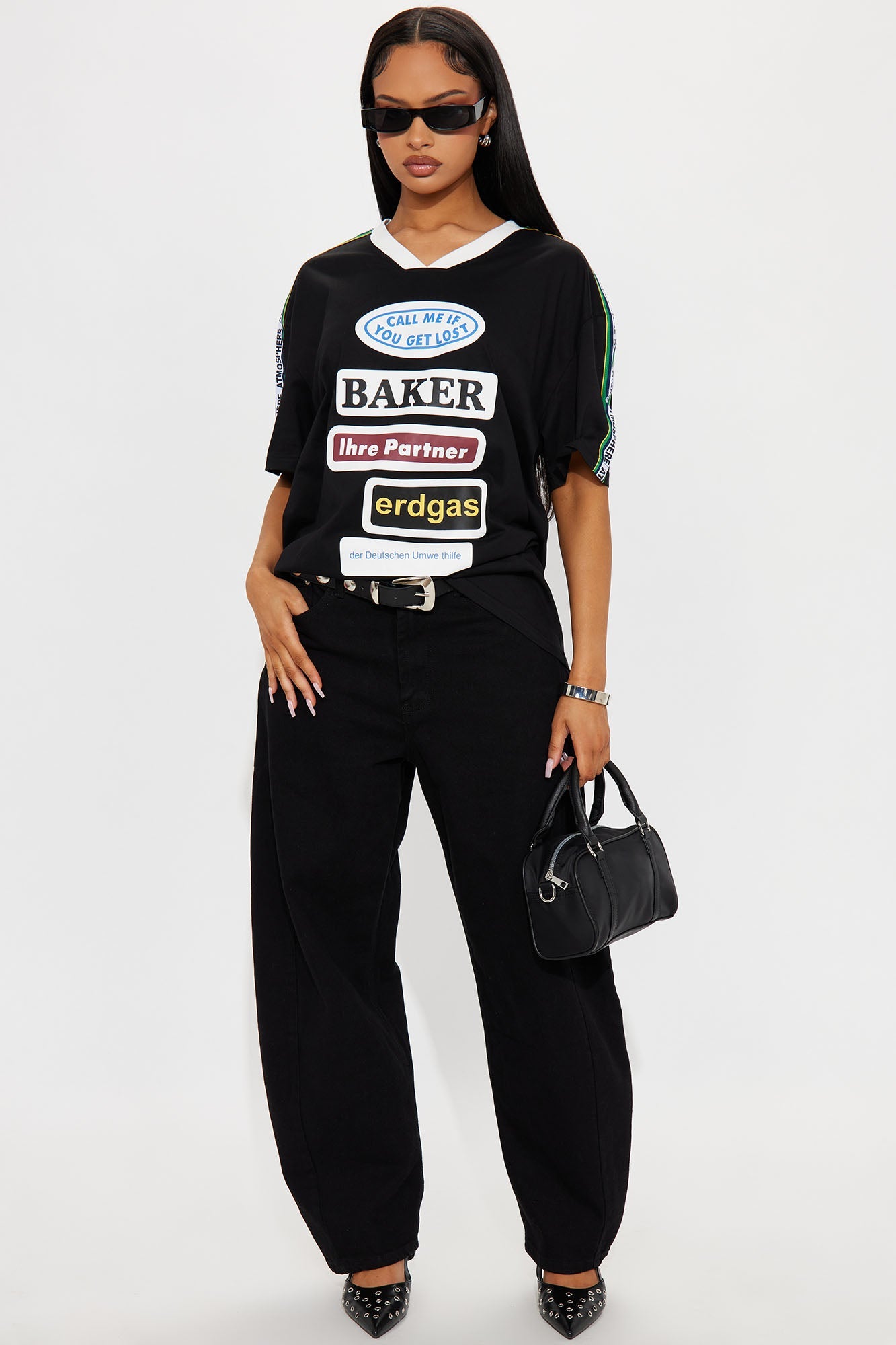 If You Get Lost Jersey Tee - Black