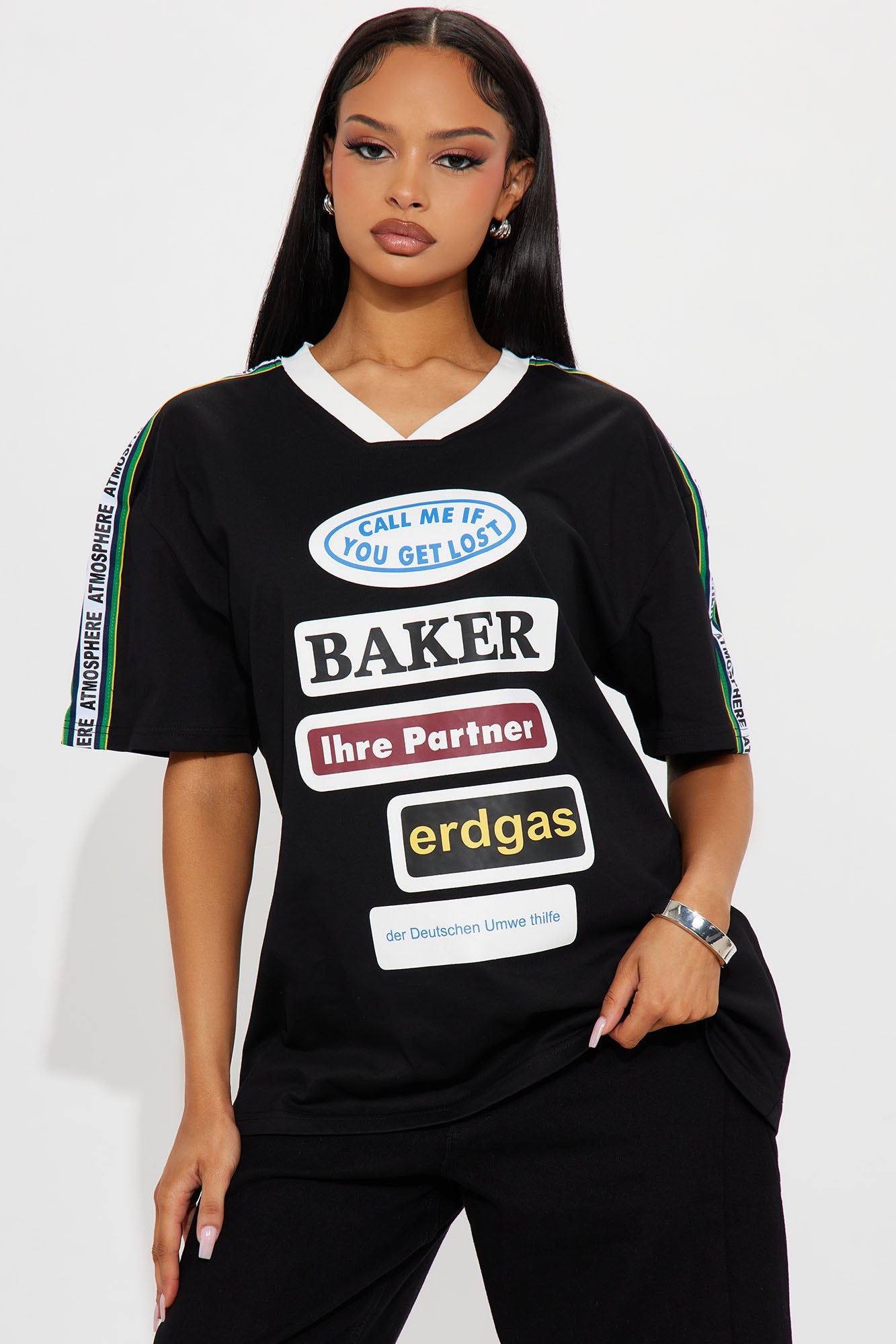 If You Get Lost Jersey Tee - Black