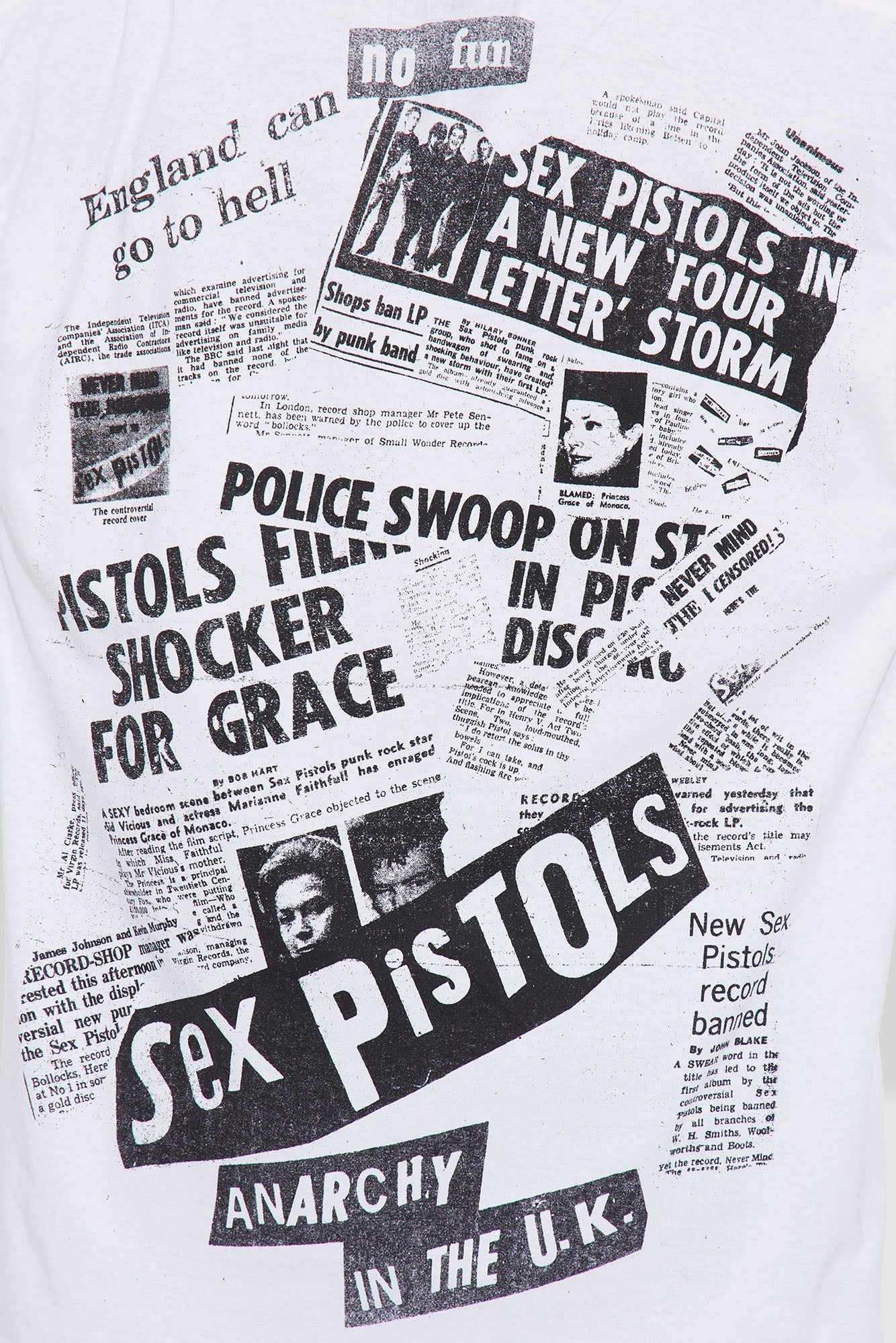 Sex Pistols Oversized Tee - White