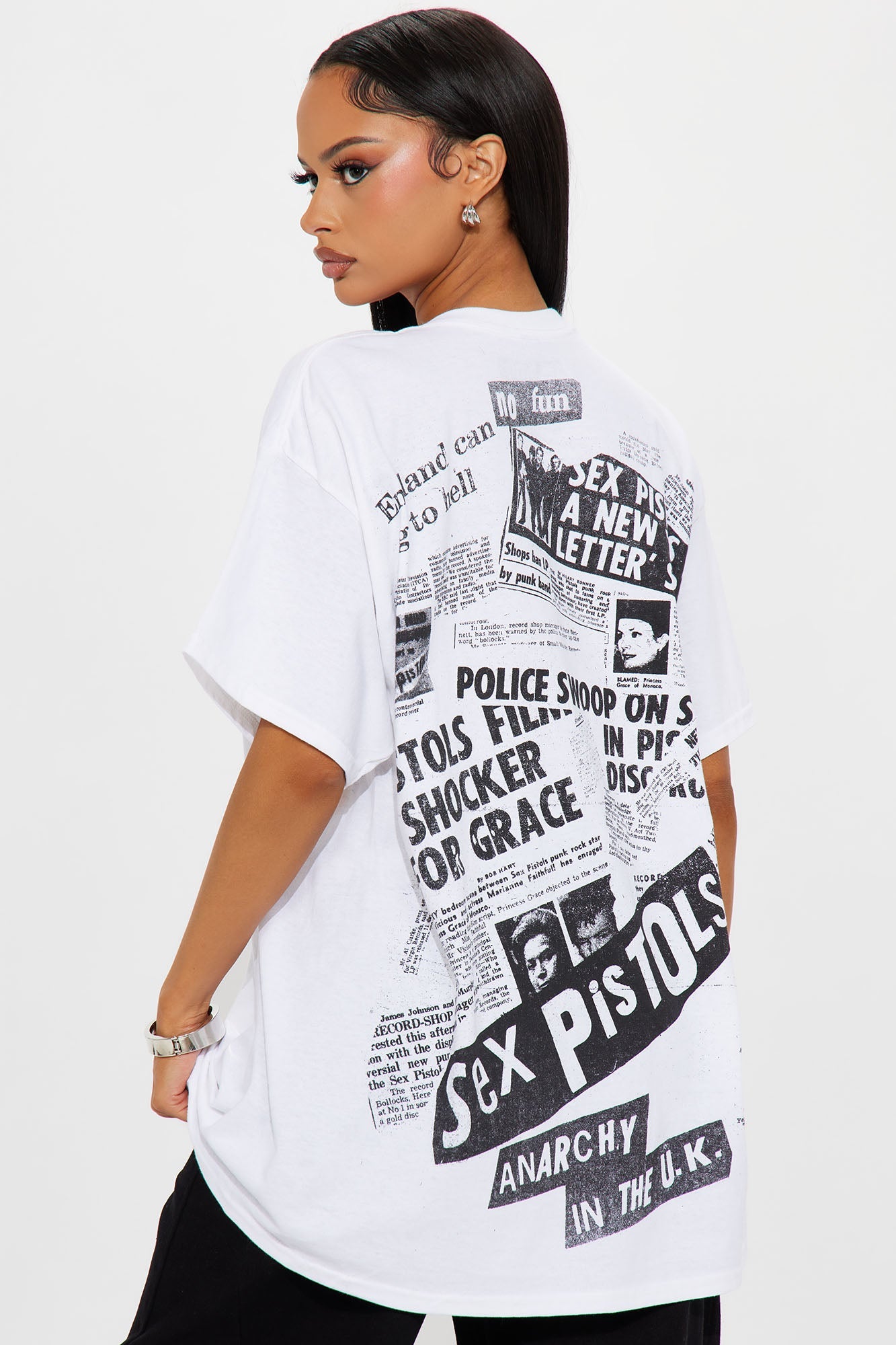 Sex Pistols Oversized Tee - White