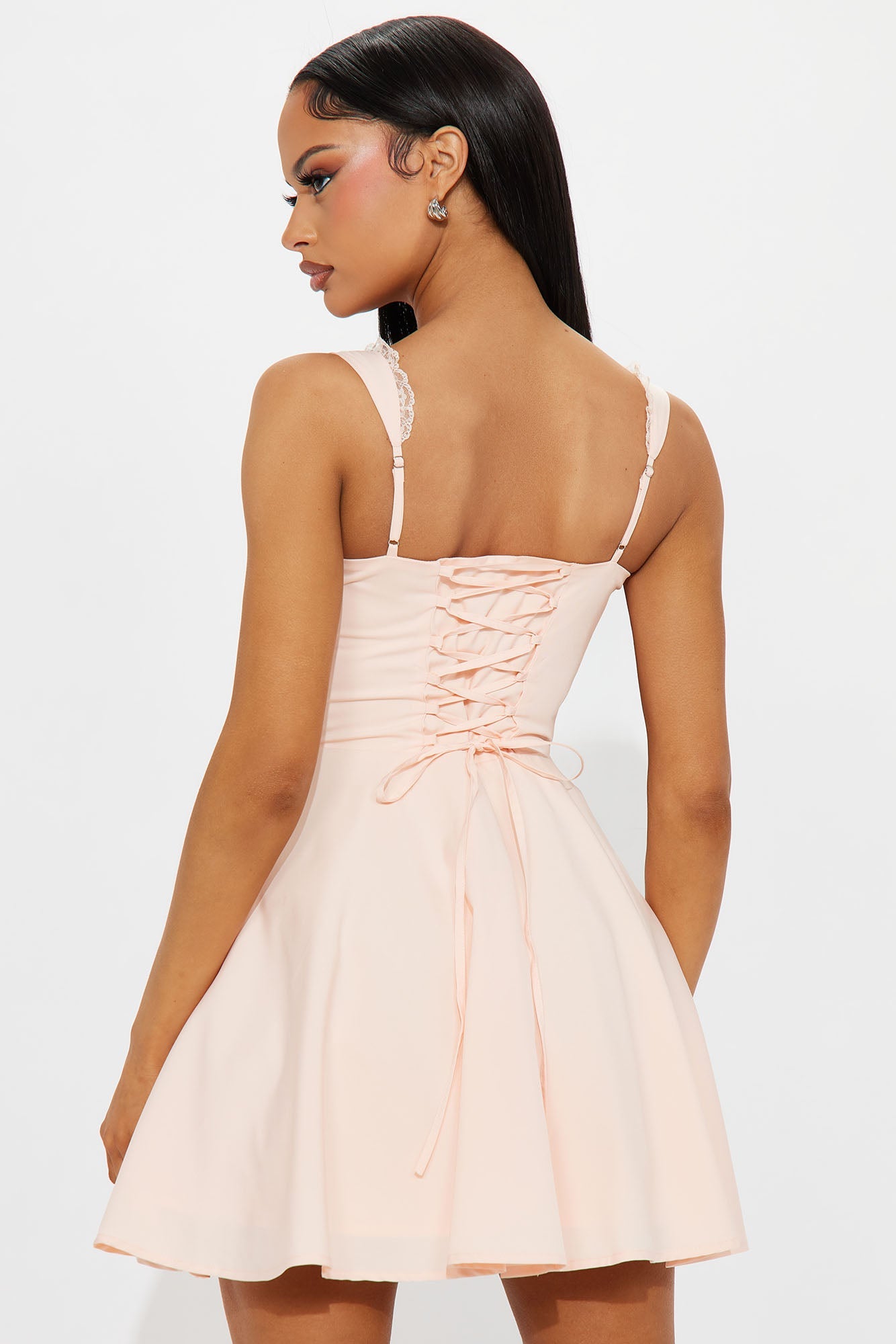 Truly Yours Corset Mini Dress - Blush