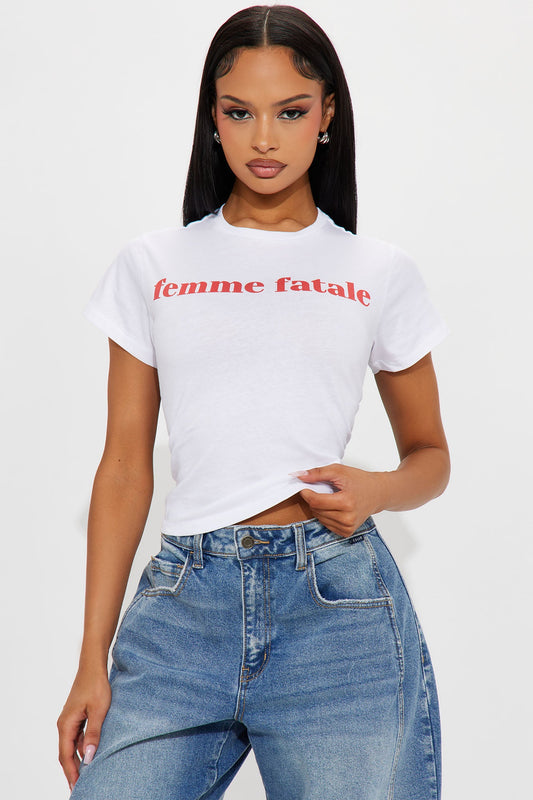 Femme Fatale Tee - White