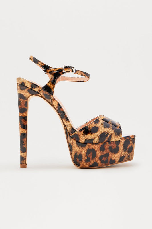 Vegas 6″ Stiletto Heels - Leopard